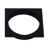 Square Black Floor Grate Drain 110 mm Full Brass Construction - Extra Image