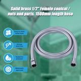 Replacement Heavy Duty 1500mm Shower Bath Hose - Rear View
