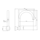 High Reach Swivel Wall Kitchen Laundry Bath Basin Spout
