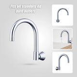 High Reach Swivel Wall Kitchen Laundry Bath Basin Spout
