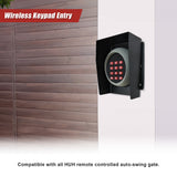 Wireless Keypad Entry For Swing And Sliding Gate with Metal Casing - 45-Degree Angle