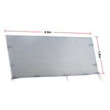 4.9m Caravan Privacy Screen Side Sunscreen Sun Shade for 17' Roll Out Awning - Low Angle
