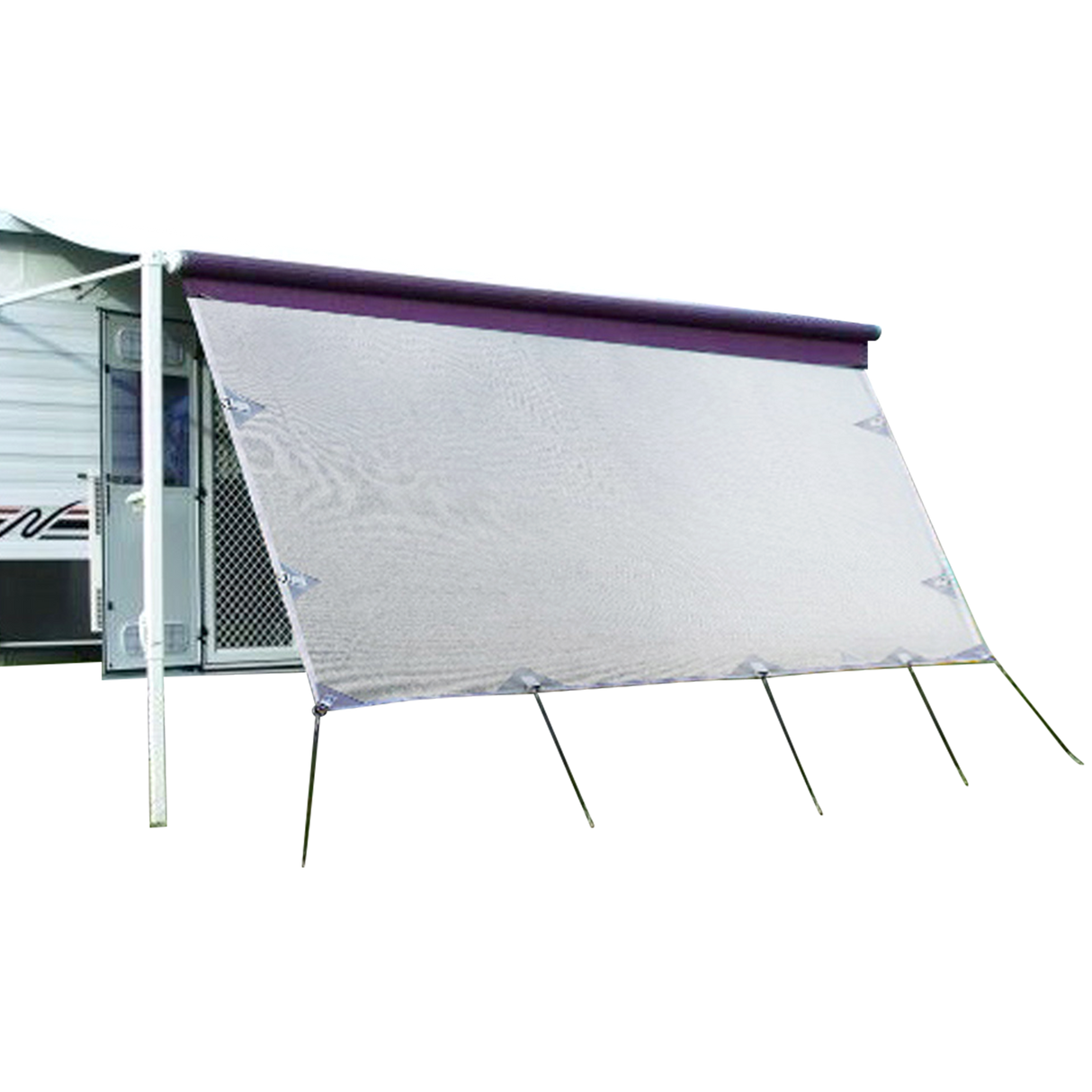4.6m Caravan Privacy Screen Side Sunscreen Sun Shade for 16' Roll Out Awning