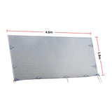 4.6m Caravan Privacy Screen Side Sunscreen Sun Shade for 16' Roll Out Awning - Low Angle