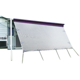 4.3m Caravan Privacy Screen Side Sunscreen Sun Shade for 15' Roll Out Awning - Top-Down View