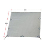 Pop Top Caravan Privacy Screen Sun Shade Side Extension 2.1 x 1.8m - Low Angle