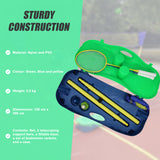 Folding Portable Badminton Combo Set Volleyball Net Outdoor Sports - Side View
