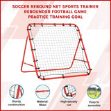 100x100cm Soccer Rebound Net Trainer &ndash; Football Rebounder for Practice & Training - Side View