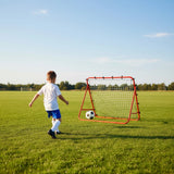100x100cm Soccer Rebound Net Trainer &ndash; Football Rebounder for Practice & Training - Top-Down View