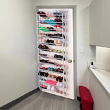 36 Pair Shoe Holder Organiser Over The Door Hanging Shelf Rack Storage Hook - Extra Image