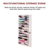 36 Pair Shoe Holder Organiser Over The Door Hanging Shelf Rack Storage Hook - Extra Image