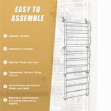 36 Pair Shoe Holder Organiser Over The Door Hanging Shelf Rack Storage Hook