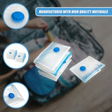 Vacuum Bags Clothes Sealed Clothing Bag Travel Compact Storage Space Saver x20 - Close-Up Angle