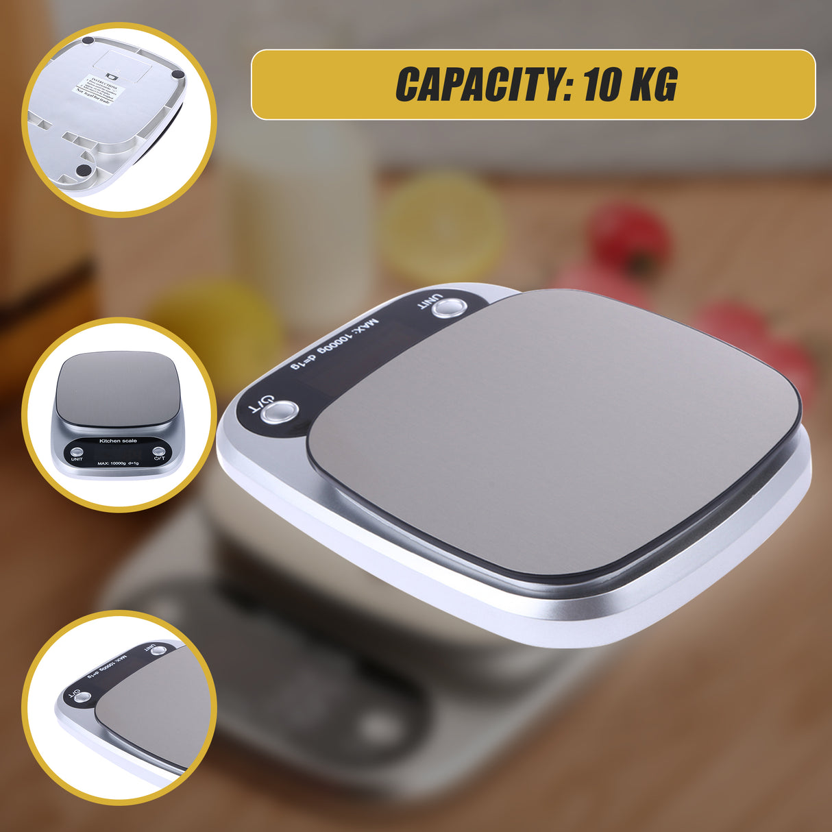 Digital Kitchen Scale LCD Electronic Postal Food Weight Scales 10kg/1g