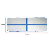 4m Inflatable Air Track Gym Mat Airtrack Tumbling Gymnastics Tumbling with Pump - Close-Up Angle