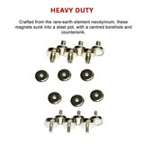 18x 16mm 5kg Countersunk Pot Magnet | Rare Earth Latch Door Drawer Cabinet
