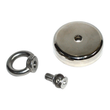 112Kg Salvage Strong Recovery Magnet Neodymium Hook - Side View