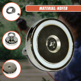 112Kg Salvage Strong Recovery Magnet Neodymium Hook - Close-Up Angle