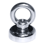 12Kg SALVAGE Strong MAGNET N52 Neodymium Eyebolt Circular Ring - Rear View