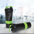 2x Protein Shaker Bottle Set &ndash; 3-in-1 Smart Blender Mixer Cup for Gym & Fitness