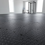 12 Tiles EVA Rubber Foam Gym Mat 60x60cm &ndash; 2.5cm Thick Fitness Flooring Set - Front View