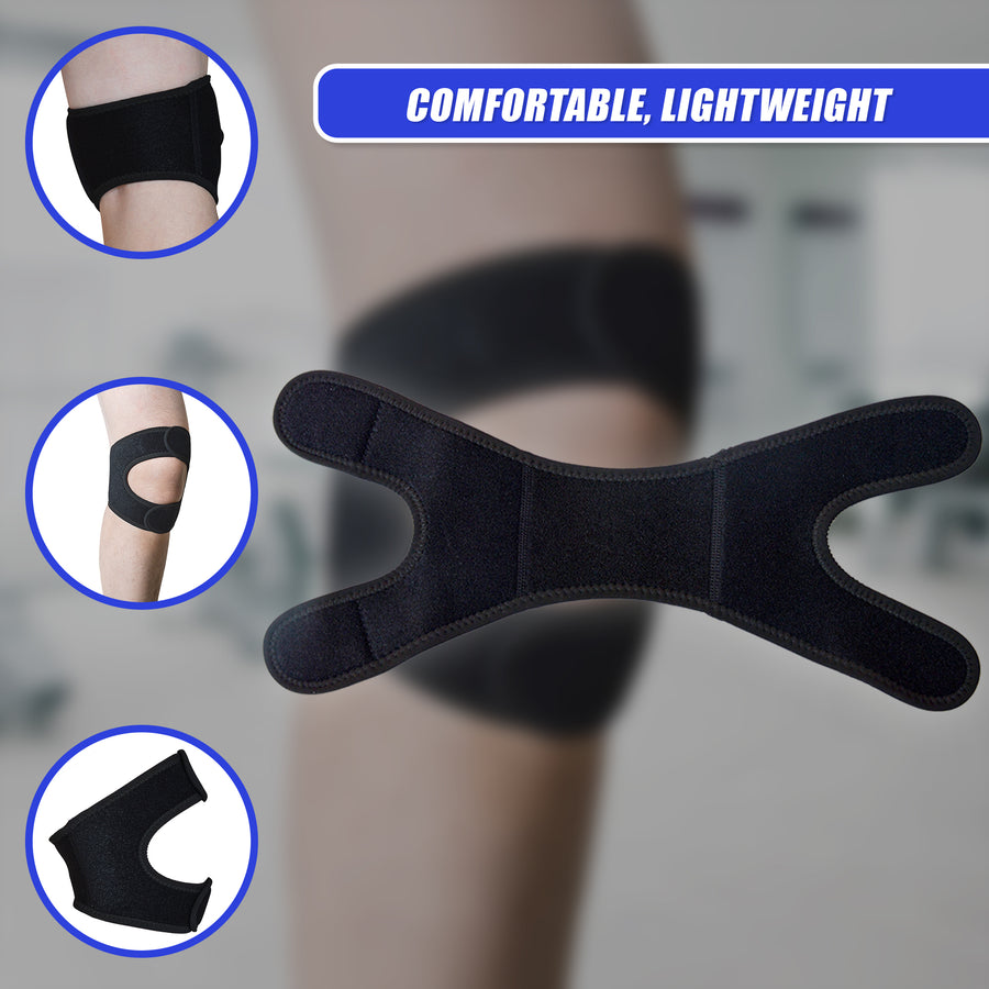 Patella Knee Brace Strap &ndash; Adjustable Sports Support