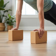 2 x Cork Yoga Block Organic Yoga Prop Accessory Exercise Brick