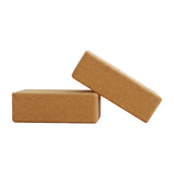 2 x Cork Yoga Block Organic Yoga Prop Accessory Exercise Brick - Extra Image