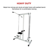 Home Fitness Multi Gym Lat Pull Down Workout Machine Bench Exercise