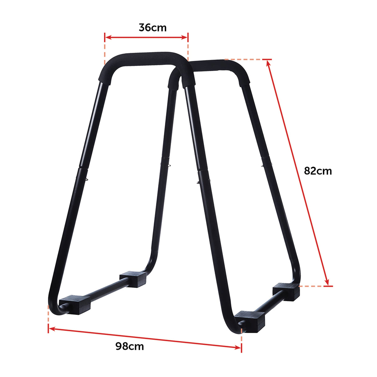 Heavy Duty Parallette Bars &ndash; Push Up & Core Strength Training Stands for Home Gym