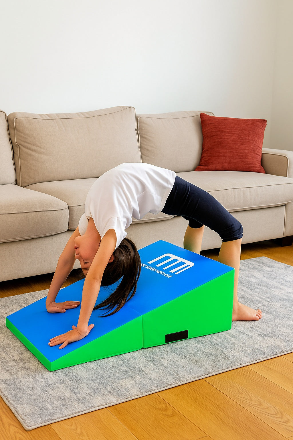 120x60x35cm Foldable Soft Incline Gymnastics Wedge Mat for Yoga & Balance Training