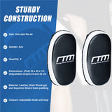 MMA Kick Boxing Pads Curved Strike Shield Muay Thai Punching Focus Pad - Front View