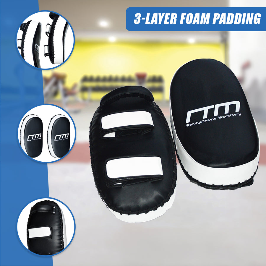 MMA Kick Boxing Pads Curved Strike Shield Muay Thai Punching Focus Pad