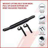 Weight Lifting Belt Gym Back Pull Up Chain Dipping Dip Body Building Training