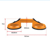 2x 100kg Aluminum Alloy Double Locking Suction Cup Glazer Glass Sucker Lifter - Extra Image