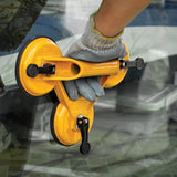 2x 150kg Load Aluminum Triple Suction Cup Pad Glazer Glass Sucker Remover Lifter