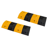 Pair of 1m Long 60T Load Rubber Speed Bump Hump Modular Speed Humps Road Hump - Top-Down View