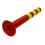 4x Plastic Traffic Bollard Barrier Post Crowd Control Safety