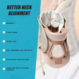Neck Traction Air Decompression Support Brace Cervical Collar Hand Pump - Side View
