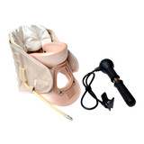 Neck Traction Air Decompression Support Brace Cervical Collar Hand Pump - Top-Down View