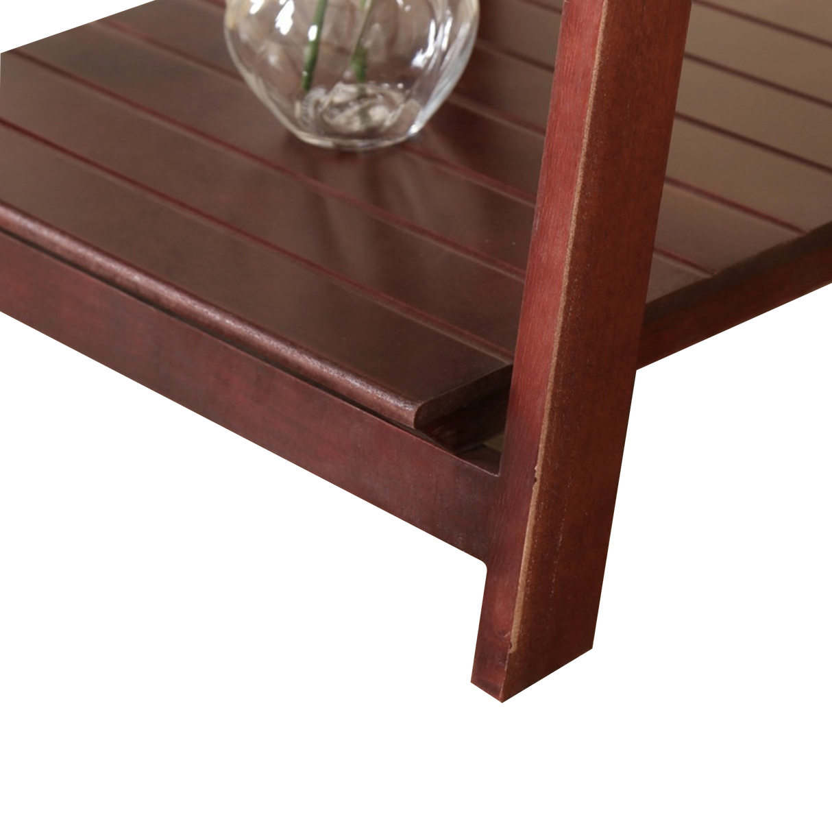 5 Tier Wooden Ladder Shelf Stand Storage Book Shelves Shelving Display Rack