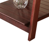 5 Tier Wooden Ladder Shelf Stand Storage Book Shelves Shelving Display Rack - Top-Down View