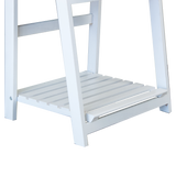 5 Tier Wooden Ladder Shelf Stand Storage Book Shelves Shelving Display Rack - Side View