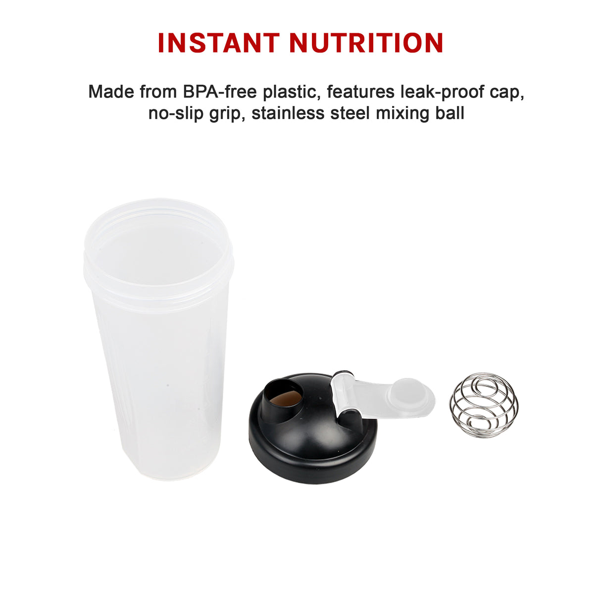 10x 700ml Protein Shaker Bottles &ndash; Gym Supplement Blender Mixer Shake Cups