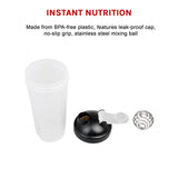 10x 700ml Protein Shaker Bottles &ndash; Gym Supplement Blender Mixer Shake Cups