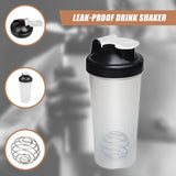 10x 700ml Protein Shaker Bottles &ndash; Gym Supplement Blender Mixer Shake Cups - Low Angle