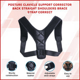 Posture Corrector Clavicle Support Back Straightener Shoulder Brace Strap