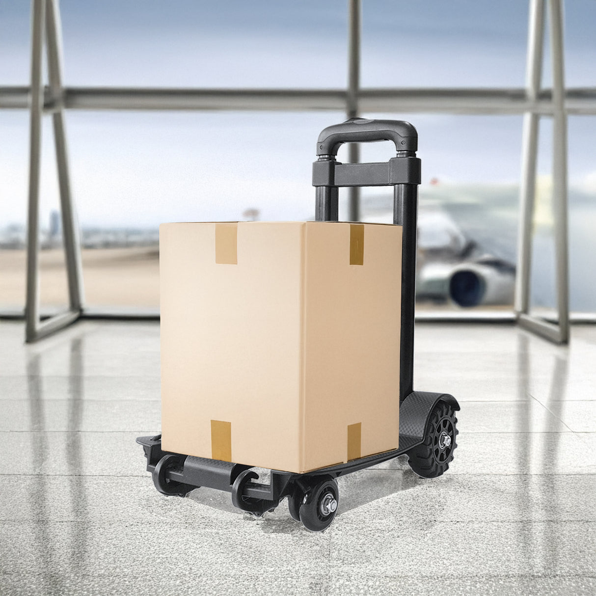 Portable Cart Folding Dolly Push Truck Hand Collapsible Trolley Luggage 70Kg
