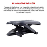 Footrest Under Desk Foot / Leg Rest for Office Chair Ergonomic Computer Plastic - Top-Down View
