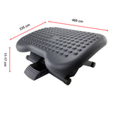 Footrest Under Desk Foot / Leg Rest for Office Chair Ergonomic Computer Plastic - Low Angle
